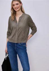 Blouson aus Velours Mesh mit Zipper