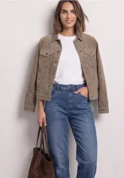 Jacke aus Cord mit Knopfleiste