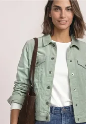 Jacke aus Cord mit Knopfleiste