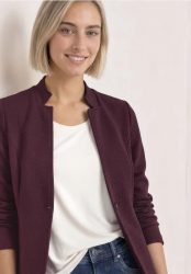Blazer mit Reverskragen und Struktur