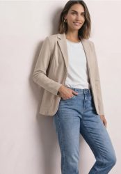 Basic Blazer in Unifarbe