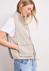 Weste mit Zipper und Tunnelzug