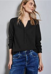 Basic Bluse in Unifarbe