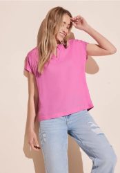 Blusenshirt in Unifarbe