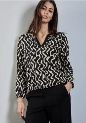 Gemusterte Bluse