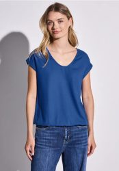 Bluse in Unifarbe