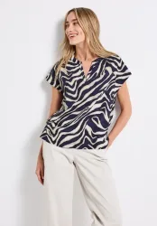 Gemusterte Bluse