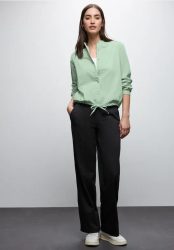 Cordbluse mit Tunnelzug