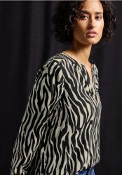 Gemusterte Bluse