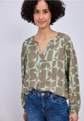 Bluse mit Smokdetail