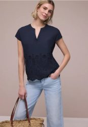 Blusenshirt mit Shiffleymuster