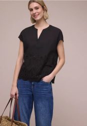 Blusenshirt mit Shiffleymuster