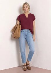 Blusenshirt in Musselin