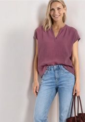 Blusenshirt in Musselin