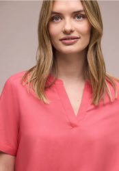Kurzarm Bluse mit Turn