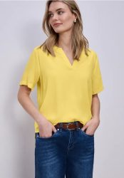 Kurzarm Bluse mit Turn