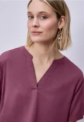 Kurzarm Bluse mit Turn