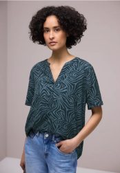 Kurzarm Bluse mit Turn