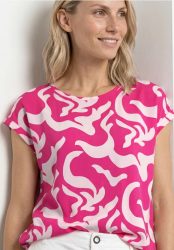 Dropped Shoulder Blusenshirt mit Print