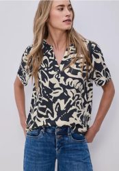 Kurzarm Bluse mit Turn