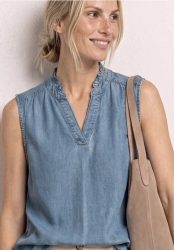 Blusentop im Denim