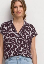 Dropped Shoulder Bluse mit Bowling