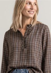 Langarm Bluse mit Rüschendetails