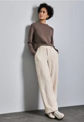 Straight Leg Bouclé Hose