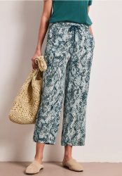 Snake Print 7/8 Wide Leg Hose