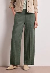 High Waist Wide Leg Hose aus Leinen
