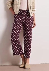 High Waist Wide Leg Hose mit Print