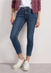 Mid Waist Slim Leg Jeans im Slim Fit