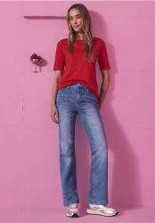 STREET ONE Bootcut-Jeans 