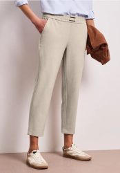 Mid Waist Slim Leg Hose mit Schnalle