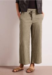 7/8 Wide Leg Hose im Loose Fit mit Streifen