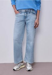 Wide Leg Jeans mit Comfort Bund