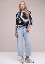 7/8 Wide Leg Jeans im Loose Fit
