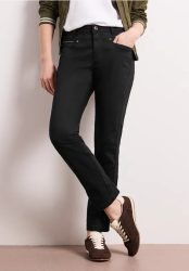 Mid Waist Slim Leg Hose im Satin