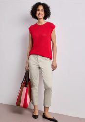 7/8 Slim Leg Hose im Satin