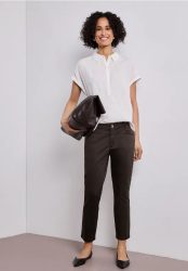 7/8 Slim Leg Hose im Satin