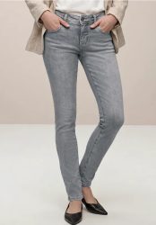 Mid Waist Slim Leg Jeans im Slim Fit