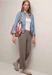 High Waist Wide Leg Hose im Loose Fit