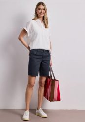Mid Waist Bermuda in Satin