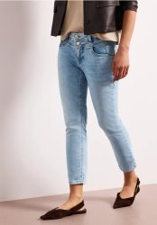 7/8 Mid Waist Slim Leg Jeans im Slim Fit