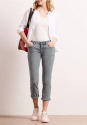 7/8 Low Waist Slim Leg Jeans im Casual Fit