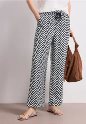 High Waist Wide Leg Hose im Loose Fit
