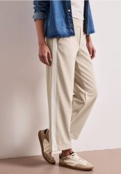 Wide Leg Hose mit Gallonstreifen