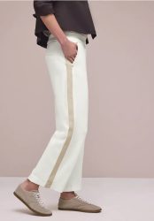 Wide Leg Hose mit Gallonstreifen