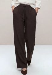High Waist Wide Leg Hose im Loose Fit