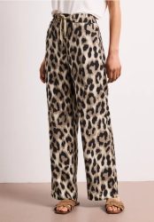 High Waist Wide Leg Hose mit Leo